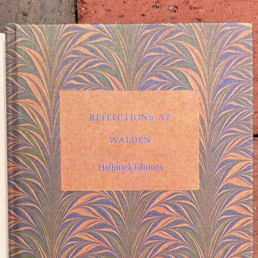 1968 Reflections at Walden Pond Henry David Thoreau Color Photo Nature Woods - Picture 2 of 9